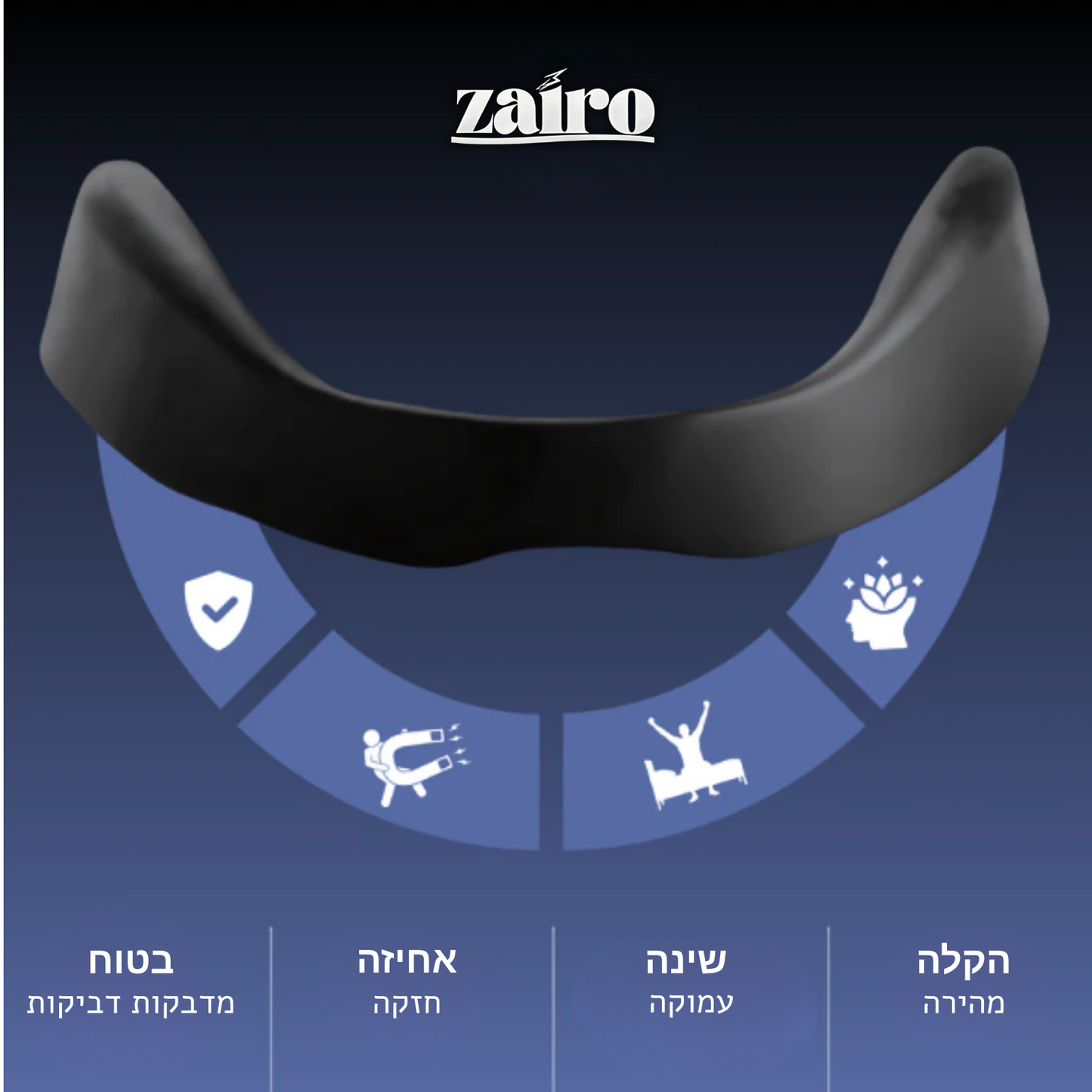 רצועת אף ללילה ולספורט של ™ZAIRO