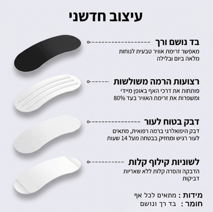מדבקות נשימה - NASAL STRIPTS
