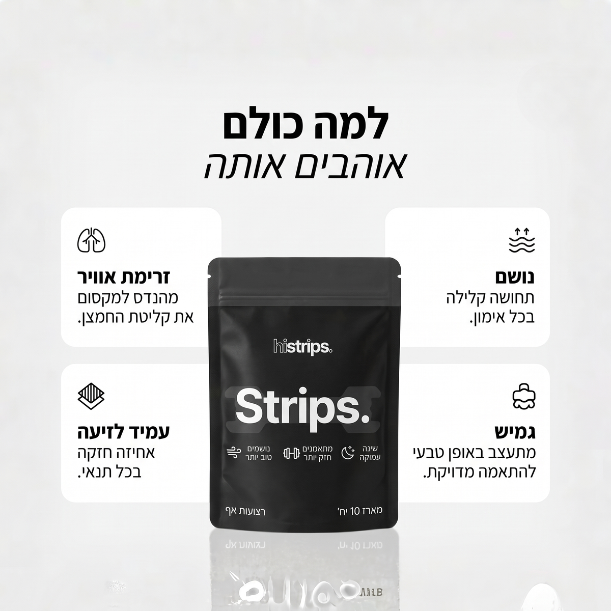 מדבקות נשימה - NASAL STRIPTS